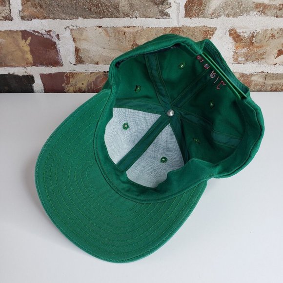 Vintage 1990’s POLO Ralph Lauren RLC Made in USA Green Red Pony Sport Snapback - Picture 8 of 10